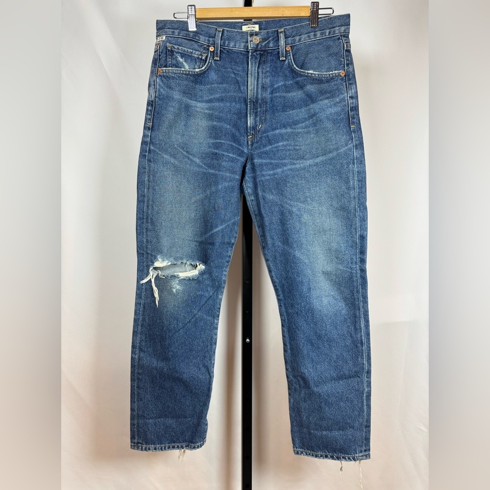 Citizens Of Humanity Premium Vintage Dree Crop High-Rise Slim Straight Jeans 29 - Picture 2 of 15